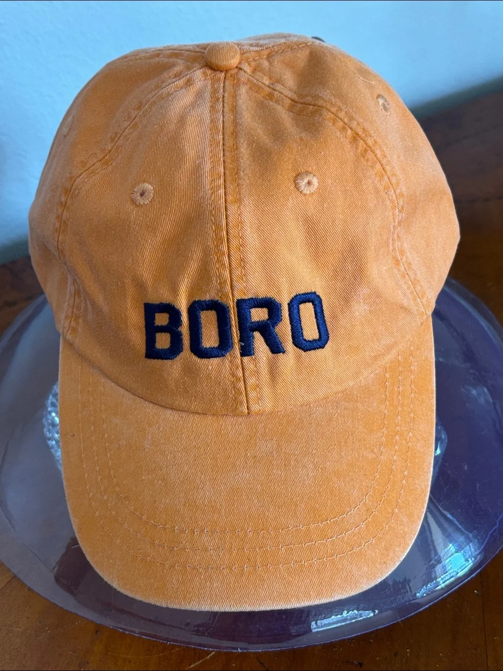NWT Unisex Adams Tangerine 'BORO' Embroidered Cap Hat